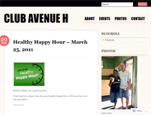 Tablet Screenshot of clubavenueh.wordpress.com