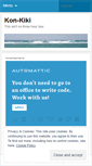 Mobile Screenshot of konkiki.wordpress.com