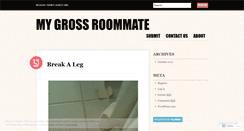 Desktop Screenshot of mygrossroommate.wordpress.com