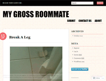 Tablet Screenshot of mygrossroommate.wordpress.com