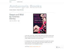Tablet Screenshot of ambergrisbooks.wordpress.com