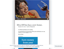 Tablet Screenshot of divadivino.wordpress.com