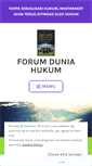 Mobile Screenshot of forumduniahukumblogku.wordpress.com
