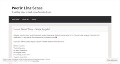 Desktop Screenshot of poeticlinesense.wordpress.com