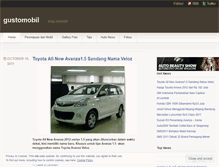 Tablet Screenshot of gustomobil.wordpress.com