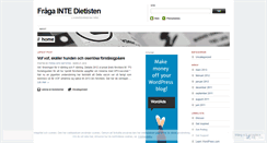 Desktop Screenshot of fragaintedietisten.wordpress.com