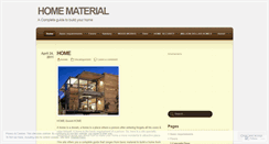 Desktop Screenshot of homematerial.wordpress.com
