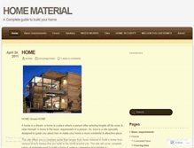 Tablet Screenshot of homematerial.wordpress.com