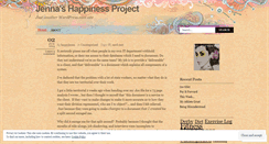 Desktop Screenshot of happyjenna.wordpress.com