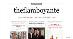 Desktop Screenshot of missflamboyante.wordpress.com