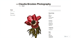 Desktop Screenshot of claudiabrookesphotography.wordpress.com