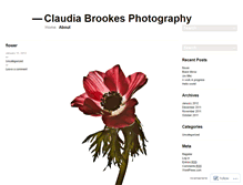 Tablet Screenshot of claudiabrookesphotography.wordpress.com