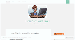 Desktop Screenshot of librarianswithlives.wordpress.com