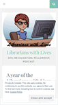 Mobile Screenshot of librarianswithlives.wordpress.com