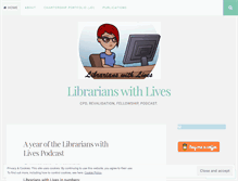 Tablet Screenshot of librarianswithlives.wordpress.com