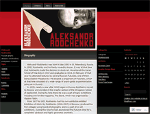 Tablet Screenshot of aleksandrodchenko.wordpress.com