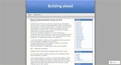 Desktop Screenshot of buildingahead.wordpress.com