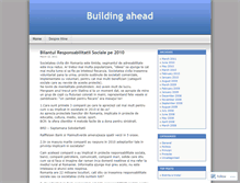 Tablet Screenshot of buildingahead.wordpress.com