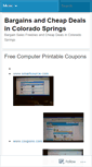 Mobile Screenshot of colospringsbargains.wordpress.com