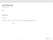 Tablet Screenshot of exilechronicles.wordpress.com