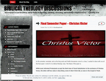 Tablet Screenshot of biblicaltheologydiscussions.wordpress.com