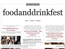 Tablet Screenshot of foodanddrinkfest.wordpress.com