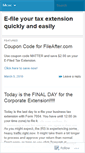 Mobile Screenshot of filetaxextension.wordpress.com