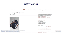 Desktop Screenshot of offthecuffdc.wordpress.com