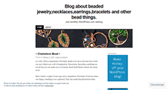 Desktop Screenshot of nicebeadedjewelry.wordpress.com