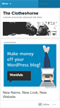 Mobile Screenshot of clotheshorseok.wordpress.com