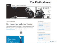 Tablet Screenshot of clotheshorseok.wordpress.com