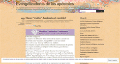 Desktop Screenshot of evangelizadorasdelosapostoles.wordpress.com