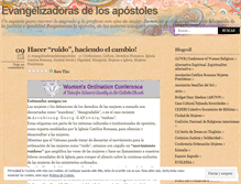 Tablet Screenshot of evangelizadorasdelosapostoles.wordpress.com