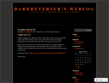 Tablet Screenshot of darkreverser.wordpress.com