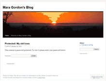 Tablet Screenshot of maragordon.wordpress.com