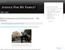Tablet Screenshot of justiceformyfamily.wordpress.com
