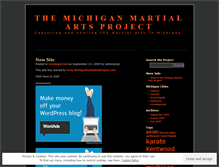 Tablet Screenshot of michiganproject.wordpress.com