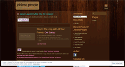 Desktop Screenshot of joblesspeople.wordpress.com