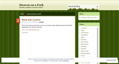 Desktop Screenshot of heavenonafork.wordpress.com