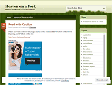 Tablet Screenshot of heavenonafork.wordpress.com
