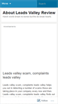 Mobile Screenshot of aboutleadsvalleyreview.wordpress.com