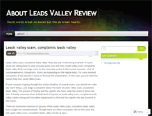 Tablet Screenshot of aboutleadsvalleyreview.wordpress.com