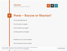 Tablet Screenshot of emuslim.wordpress.com