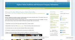 Desktop Screenshot of exploretalentscams.wordpress.com