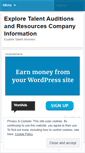 Mobile Screenshot of exploretalentscams.wordpress.com