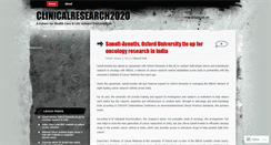 Desktop Screenshot of clinicalresearch2020.wordpress.com