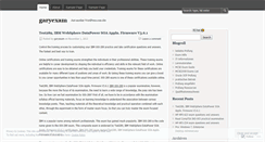 Desktop Screenshot of garyexam.wordpress.com