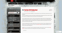 Desktop Screenshot of andersondodge.wordpress.com