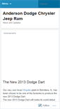 Mobile Screenshot of andersondodge.wordpress.com
