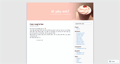 Desktop Screenshot of aiyeuem.wordpress.com